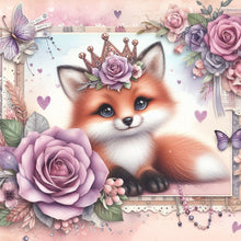 Load image into Gallery viewer, Rose Fox 30*30CM(Canvas) Full Round Drill Diamond Painting
