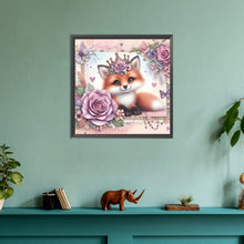 Load image into Gallery viewer, Rose Fox 30*30CM(Canvas) Full Round Drill Diamond Painting
