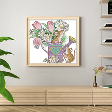 Load image into Gallery viewer, Mouse&#39;S Garden Adventure - 22*20CM 14CT Stamped Cross Stitch(Joy Sunday)
