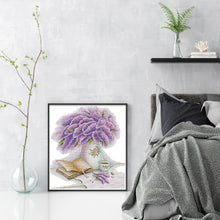 Load image into Gallery viewer, Hyacinth And Book - 34*37CM 14CT Stamped Cross Stitch(Joy Sunday)

