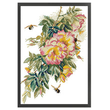 Load image into Gallery viewer, Bee And Rose - 34*47CM 14CT Stamped Cross Stitch(Joy Sunday)
