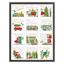 Load image into Gallery viewer, Happy Christmas Holidays - 36*47CM 14CT Stamped Cross Stitch(Joy Sunday)
