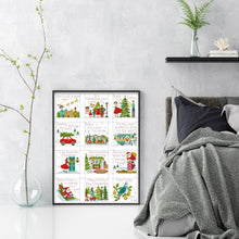 Load image into Gallery viewer, Happy Christmas Holidays - 36*47CM 14CT Stamped Cross Stitch(Joy Sunday)
