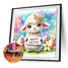 Load image into Gallery viewer, Easter Lamb 30*30CM(Canvas) Full Round Drill Diamond Painting
