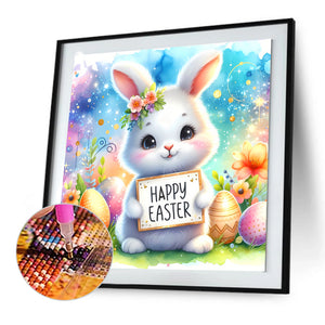 Easter Bunny 30*30CM(Canvas) Full Round Drill Diamond Painting