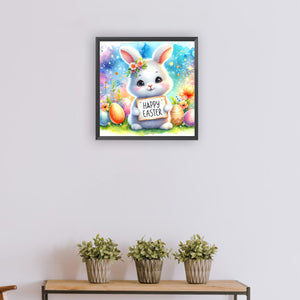 Easter Bunny 30*30CM(Canvas) Full Round Drill Diamond Painting