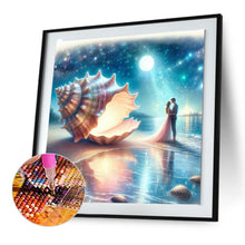 Load image into Gallery viewer, Seashells Under The Moon 30*30CM(Canvas) Full Round Drill Diamond Painting
