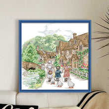 Load image into Gallery viewer, On The Way To School - 33*35CM 14CT Stamped Cross Stitch(Joy Sunday)
