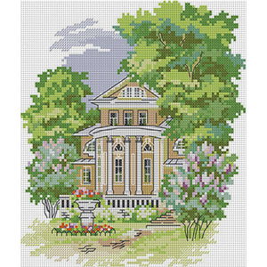 Secluded Manor - 22*26CM 14CT Stamped Cross Stitch(Joy Sunday)
