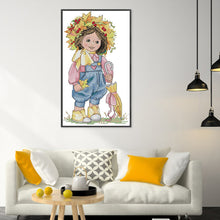 Load image into Gallery viewer, Autumn Girl - 19*33CM 14CT Stamped Cross Stitch(Joy Sunday)
