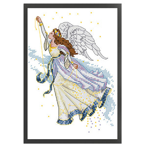 Butterfly Fairy Fifteen - 19*27CM 14CT Stamped Cross Stitch(Joy Sunday)