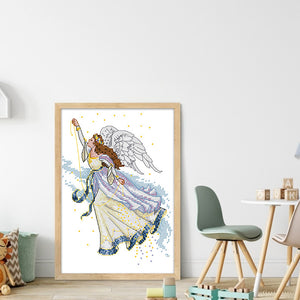 Butterfly Fairy Fifteen - 19*27CM 14CT Stamped Cross Stitch(Joy Sunday)