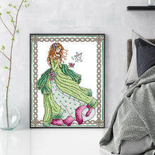 Load image into Gallery viewer, Peace Angel 3 - 28*34CM 14CT Stamped Cross Stitch(Joy Sunday)
