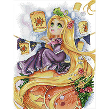 Load image into Gallery viewer, Long Hair Princess - 33*44CM 14CT Stamped Cross Stitch(Joy Sunday)
