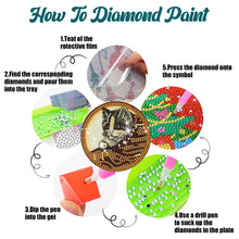Load image into Gallery viewer, 8 Pcs Flamingo Cat Diamond Art Coasters Diamond Art Coasters Crafts with Holder
