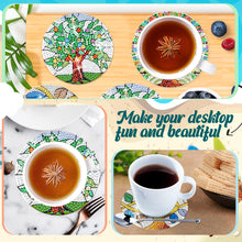 Load image into Gallery viewer, 8 Pcs Diamond Art Coasters Maple Leaf Tree Sunflower Diamond Art Coasters Crafts
