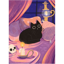 Load image into Gallery viewer, Black Cat - 40*55CM 11CT Stamped Cross Stitch

