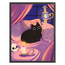 Load image into Gallery viewer, Black Cat - 40*55CM 11CT Stamped Cross Stitch
