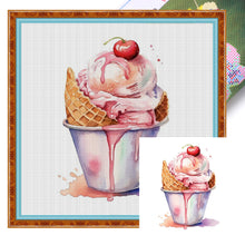 Load image into Gallery viewer, Ice Cream - 30*30CM 18CT Stamped Cross Stitch (Joy Sunday)
