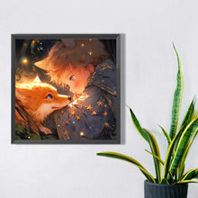 Load image into Gallery viewer, Little Boy And Fox 40*40CM(Canvas) Full Square Drill Diamond Painting
