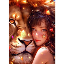 Load image into Gallery viewer, A Girl And A Beast 40*55CM(Canvas) Full Round Drill Diamond Painting
