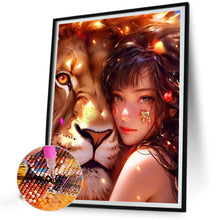 Load image into Gallery viewer, A Girl And A Beast 40*55CM(Canvas) Full Round Drill Diamond Painting
