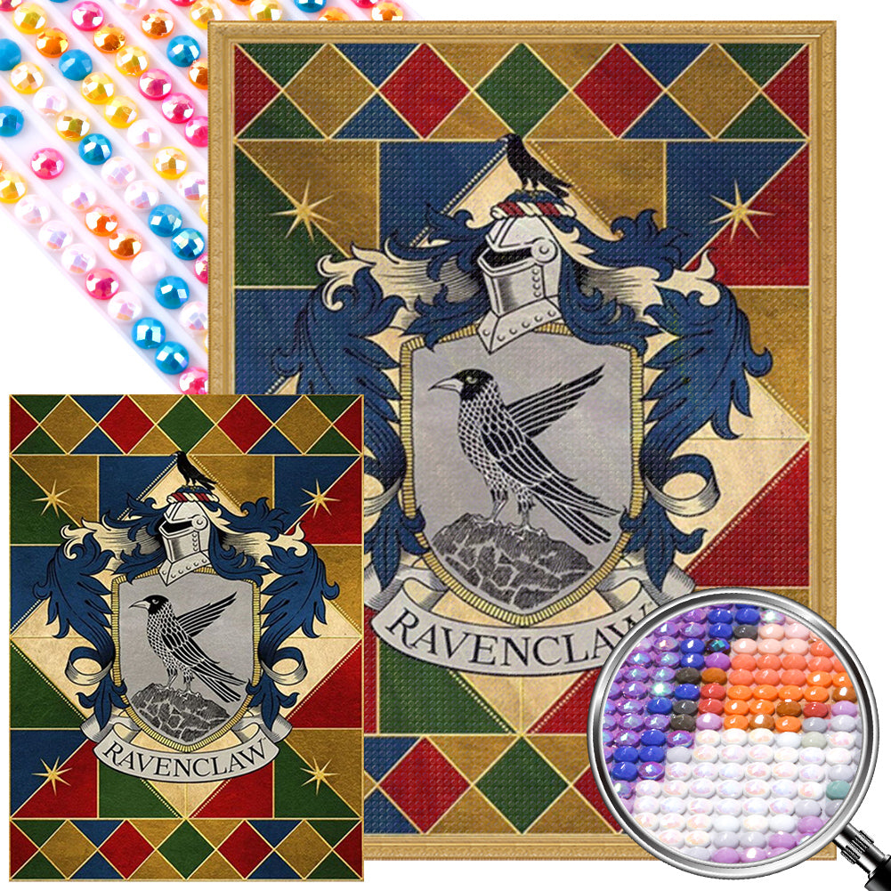 Magic Academy Badge 40*55CM(Picture) Full AB Round Drill Diamond Painting