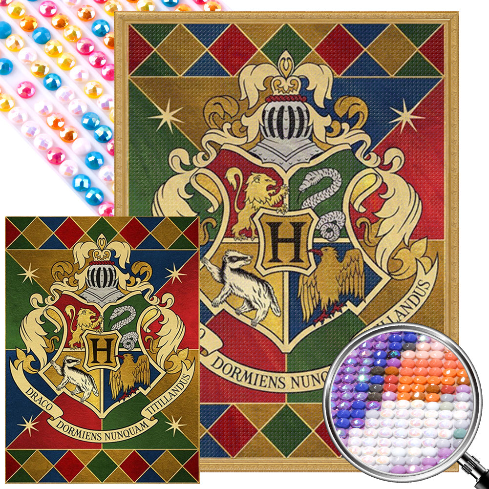 Magic Academy Badge 40*55CM(Picture) Full AB Round Drill Diamond Painting