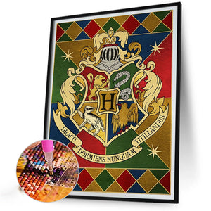 Magic Academy Badge 40*55CM(Picture) Full AB Round Drill Diamond Painting