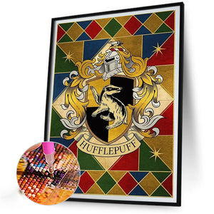 Magic Academy Badge 40*55CM(Picture) Full AB Round Drill Diamond Painting