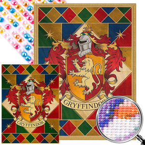 Magic Academy Badge 40*55CM(Picture) Full AB Round Drill Diamond Painting