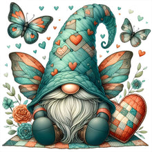 Load image into Gallery viewer, Butterfly Gnome 30*30CM(Canvas) Full Round Drill Diamond Painting
