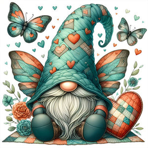 Butterfly Gnome 30*30CM(Canvas) Full Round Drill Diamond Painting