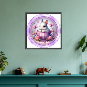 Rabbit 30*30CM(Canvas) Full Round Drill Diamond Painting