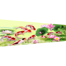 Load image into Gallery viewer, Lotus Koi 105*45CM(Canvas) Full Round Drill Diamond Painting
