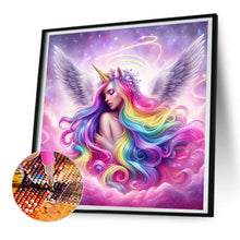 Load image into Gallery viewer, Rainbow Unicorn Girl 30*30CM(Canvas) Full Round Drill Diamond Painting
