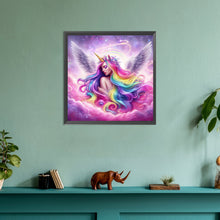 Load image into Gallery viewer, Rainbow Unicorn Girl 30*30CM(Canvas) Full Round Drill Diamond Painting
