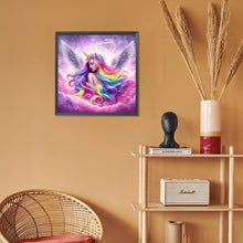 Load image into Gallery viewer, Rainbow Unicorn Girl 30*30CM(Canvas) Full Round Drill Diamond Painting
