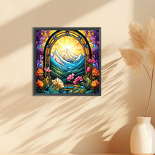 Load image into Gallery viewer, Glass Painting Scenery 30*30CM(Canvas) Full Round Drill Diamond Painting
