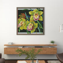 Load image into Gallery viewer, Orchid(12) - 38*38CM 14CT Stamped Cross Stitch (Joy Sunday)
