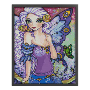 Butterfly Fairy - 40*52CM 14CT Stamped Cross Stitch (Joy Sunday)