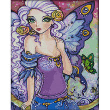 Load image into Gallery viewer, Butterfly Fairy - 40*52CM 14CT Stamped Cross Stitch (Joy Sunday)

