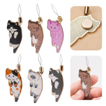 Load image into Gallery viewer, Cute Cat Magnetic Needle Holder Threader Household Magnetic Pin Holder (6 Pcs)
