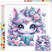 Load image into Gallery viewer, Reading Unicorn 30*30CM(Picture) Full Square Drill Diamond Painting
