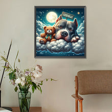 Load image into Gallery viewer, Good Night Bear And Puppy 30*30CM(Canvas) Full Round Drill Diamond Painting
