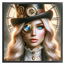 Load image into Gallery viewer, Steampunk Girl - 50*50CM 11CT Stamped Cross Stitch
