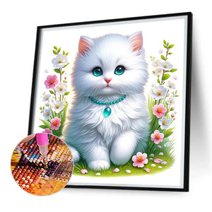 Cute Kitten 30*30CM(Picture) Full Square Drill Diamond Painting