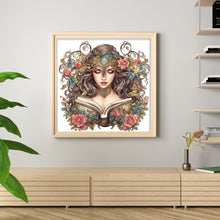 Load image into Gallery viewer, Goddess Of Books - 60*60CM 11CT Stamped Cross Stitch
