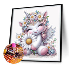 Load image into Gallery viewer, Daisy Unicorn 30*30CM(Canvas) Full Round Drill Diamond Painting
