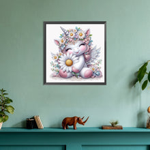 Load image into Gallery viewer, Daisy Unicorn 30*30CM(Canvas) Full Round Drill Diamond Painting
